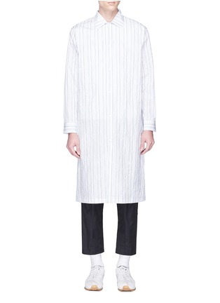 Main View - Click To Enlarge - THE WORLD IS YOUR OYSTER - Long stripe shirt