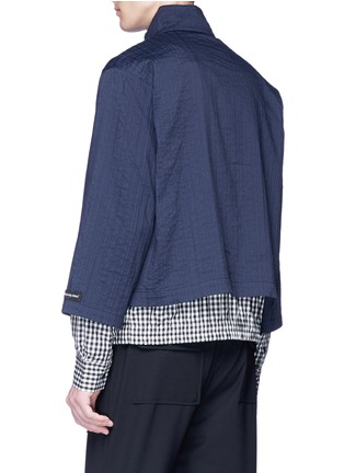 Back View - Click To Enlarge - THE WORLD IS YOUR OYSTER - Pleated layered jacket