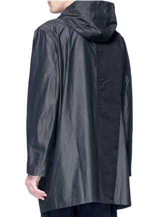 Back View - Click To Enlarge - THE WORLD IS YOUR OYSTER - Panelled hooded windbreaker jacket