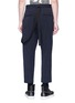 Back View - Click To Enlarge - SONG FOR THE MUTE - Detachable strap virgin wool-silk twill pants
