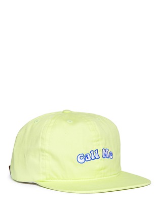 Main View - Click To Enlarge - NINE ONE SEVEN - 'Groovy' logo embroidered baseball cap