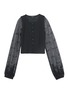 Main View - Click To Enlarge - ANN DEMEULEMEESTER - Floral lace sleeve jersey cropped cardigan