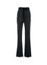 Main View - Click To Enlarge - ANN DEMEULEMEESTER - Lace trim satin wide leg pants