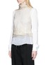 Front View - Click To Enlarge - ANN DEMEULEMEESTER - 'Genevieve' floral embroidered sleeveless mesh top