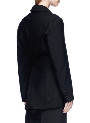 Back View - Click To Enlarge - JACQUEMUS - 'La Vest De Costume' asymmetric wool blazer