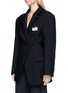 Front View - Click To Enlarge - JACQUEMUS - 'La Vest De Costume' asymmetric wool blazer