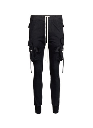 Main View - Click To Enlarge - RICK OWENS  - Jersey skinny cargo pants