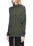 Front View - Click To Enlarge - RICK OWENS  - Batwing sleeve virgin wool sweater
