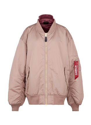 Main View - Click To Enlarge - VETEMENTS - x Alpha Industries Oversized reversible MA-1 bomber jacket