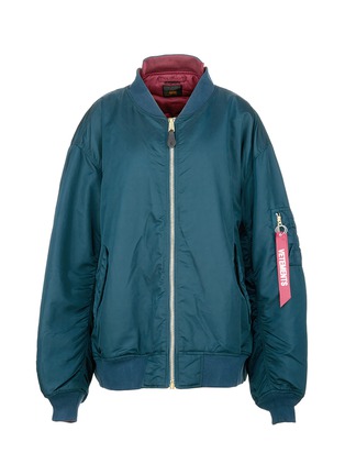 Main View - Click To Enlarge - VETEMENTS - x Alpha Industries Oversized reversible MA-1 bomber jacket