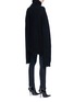 Back View - Click To Enlarge - VETEMENTS - Star embroidered frayed oversized sweater