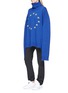 Front View - Click To Enlarge - VETEMENTS - Star embroidered frayed oversized sweater