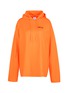 Main View - Click To Enlarge - VETEMENTS - 'P.E.T.S.' print oversized neon hooded T-shirt