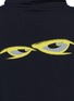 Detail View - Click To Enlarge - VETEMENTS - Eyes print oversized hoodie dress