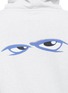 Detail View - Click To Enlarge - VETEMENTS - Eyes print oversized hoodie dress