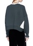 Back View - Click To Enlarge - UNDERCOVER - Silk ruffle wool turtleneck sweater