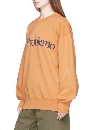 Front View - Click To Enlarge - ARIES - 'No Problemo' slogan print sweatshirt