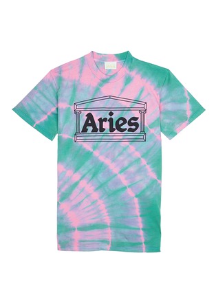 Main View - Click To Enlarge - ARIES - Logo print tie dye effect T-shirt
