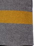 Detail View - Click To Enlarge - YOHJI YAMAMOTO - Colourblock high collar wool melton high-low dress