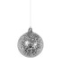 Main View - Click To Enlarge - SHISHI - Leaf large glass Christmas ornament – Silver