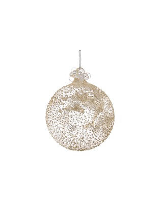 Main View - Click To Enlarge - TOPSHOP - Beaded large glass Christmas ornament
