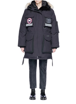 Main View - Click To Enlarge - CANADA GOOSE - 'Snow Mantra' coyote fur trim hooded down padded parka