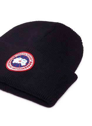 Detail View - Click To Enlarge - CANADA GOOSE - 'Arctic Disc' Merino wool beanie