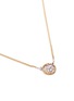  - BUCCELLATI - 'Ramage' diamond 18k yellow and white gold pendant necklace