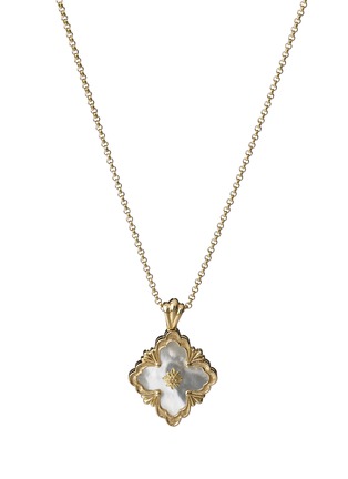 Main View - Click To Enlarge - BUCCELLATI - 'Opera Color' mother of pearl 18k yellow gold pendant necklace