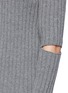 Detail View - Click To Enlarge - HELMUT LANG - Cutout elbow wool rib knit sweater