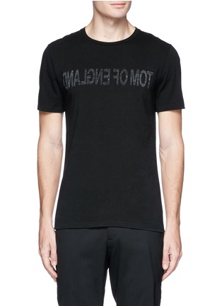 Main View - Click To Enlarge - HELMUT LANG - 'Tom of England' mirror print T-shirt