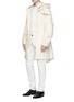 Figure View - Click To Enlarge - HELMUT LANG - Lambskin shearling hood padded parka
