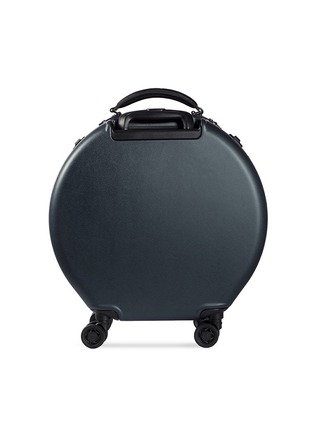 Detail View - Click To Enlarge - OOKONN - Round carry-on spinner suitcase – Dark Green