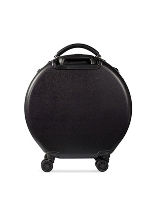 Detail View - Click To Enlarge - OOKONN - Round carry-on spinner suitcase – Black