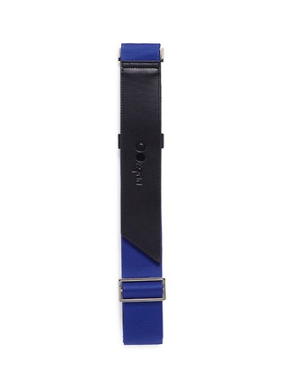 Main View - Click To Enlarge - OOKONN - Leather trim web luggage strap