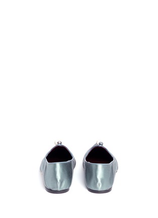 Back View - Click To Enlarge - TRADEMARK - 'Vermeer' faux pearl satin babouche slides
