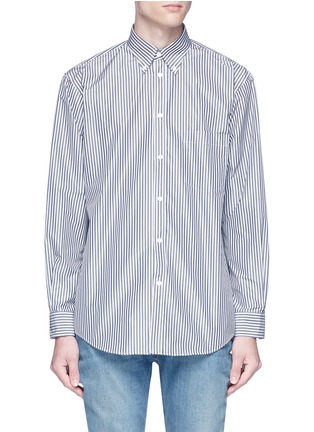 Main View - Click To Enlarge - BALENCIAGA - Chest pocket stripe shirt