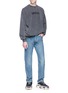 Figure View - Click To Enlarge - BALENCIAGA - 'Sinners' embroidered washed sweatshirt