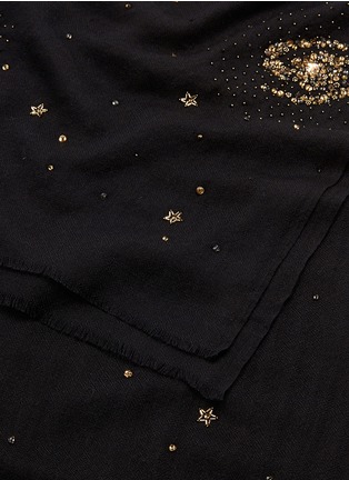 Detail View - Click To Enlarge - JANAVI - 'Star Burst' embellished cashmere scarf
