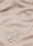 Detail View - Click To Enlarge - JANAVI - 'Pearl Dragonflies' embroidered cashmere scarf