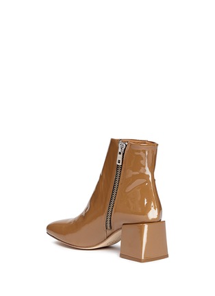 Detail View - Click To Enlarge - LOQ - 'Lazaro' block heel patent leather ankle boots