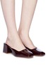 Figure View - Click To Enlarge - LOQ - 'Vale' patent leather mules