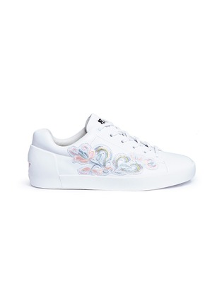 Main View - Click To Enlarge - ASH - 'Nak Bis' floral embroidered leather sneakers
