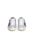 Front View - Click To Enlarge - ASH - 'Nak Bis' floral embroidered metallic leather sneakers