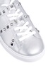 Detail View - Click To Enlarge - ASH - 'Party' studded metallic leather sneaker slides