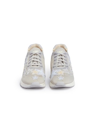 Front View - Click To Enlarge - ASH - 'Lucky Star' appliqué knit sneakers