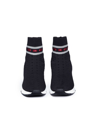 Front View - Click To Enlarge - ASH - 'Link' knit sock sneakers