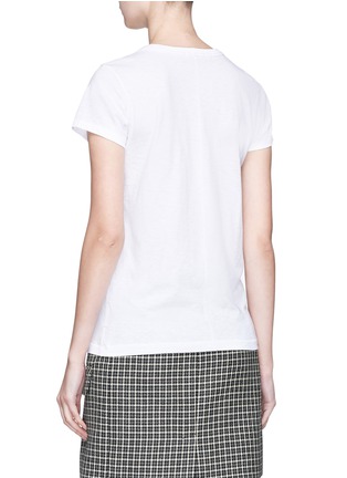 Back View - Click To Enlarge - RAG & BONE - Love face embroidered T-shirt
