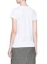 Back View - Click To Enlarge - RAG & BONE - Love face embroidered T-shirt