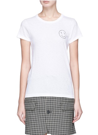 Main View - Click To Enlarge - RAG & BONE - Love face embroidered T-shirt